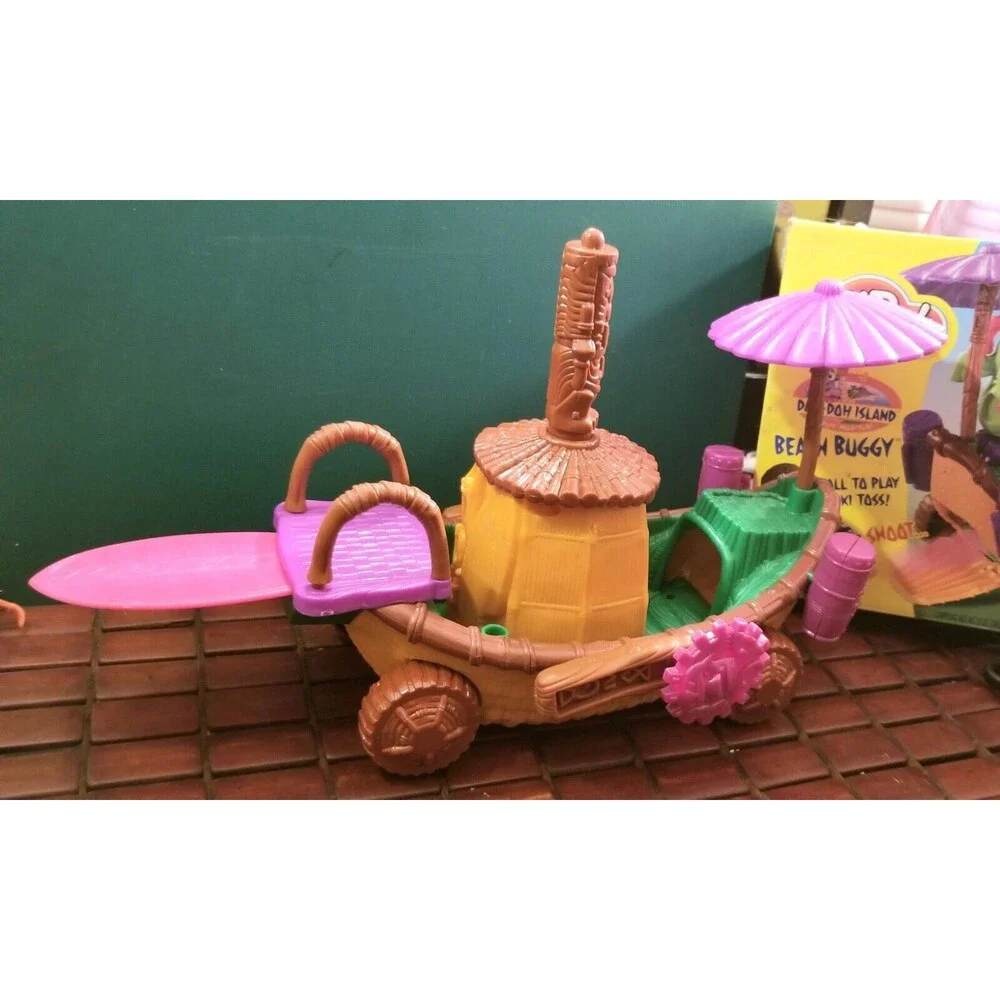 Vintage Tiki Play-Doh Doh-Doh Island Beach Buggy Play Set 90% Complete